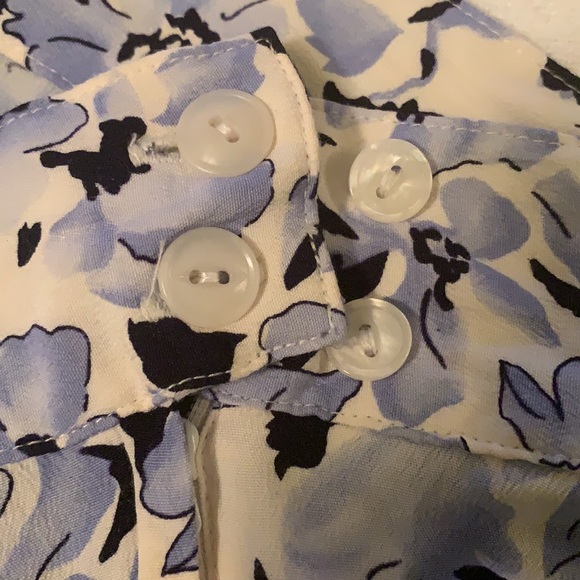 Hunt Club Blue Floral Skirt, Size 10 - Picture 4 of 4